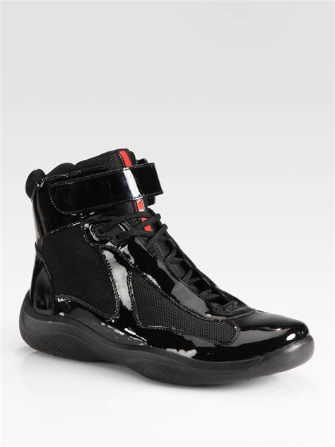 Prada high top sneakers women's